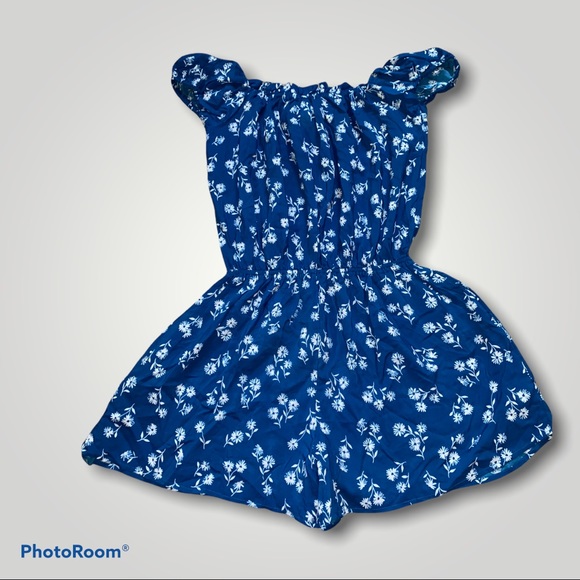 🆕Kate Spade Blue Floral Off The Shoulder Romper - Picture 5 of 11